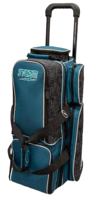 Storm Rolling Thunder 3 Ball Triple Roller Steel Blue/Black Bowling Bag