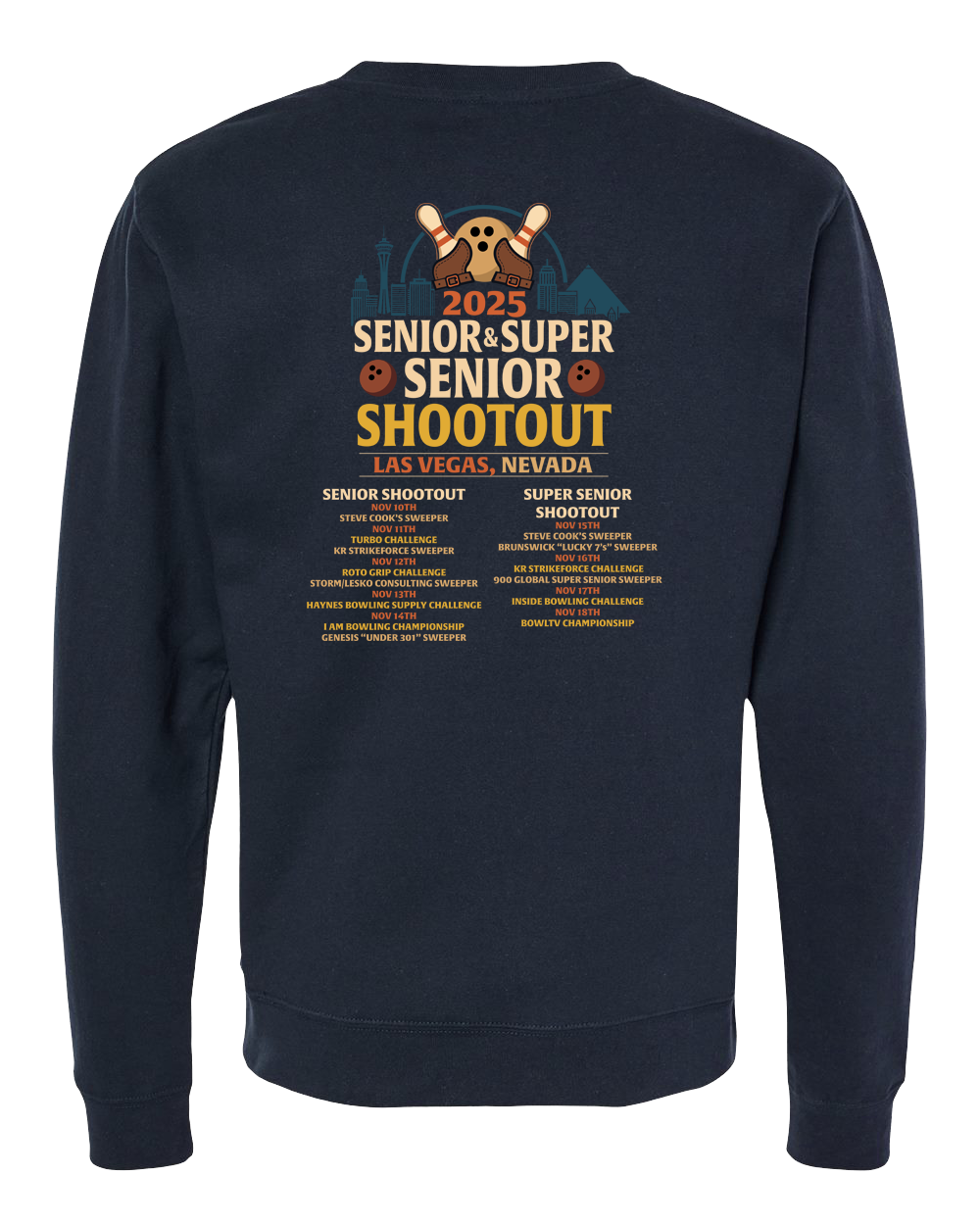 2025 Senior/Super Senior Shootout Tournament Crewneck Sweatshirt