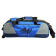 Motiv Ballistix 3 Ball Triple Tote Cobalt Blue Bowling Bag suitcase league tournament play sale discount coupon online pba tour