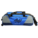 Motiv Ballistix 3 Ball Triple Tote Cobalt Blue Bowling Bag suitcase league tournament play sale discount coupon online pba tour