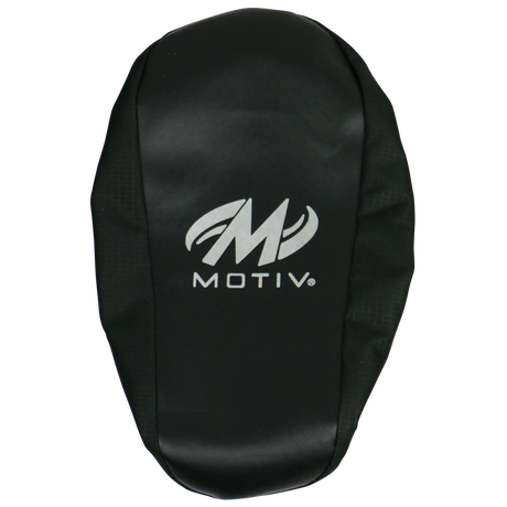 Motiv Resistance Shoe Cover Wear resistance shoe covers when you are off the lanes to guard against spilled beverages, rain, melting snow, and other moisture on bowling center floors.  Highly elastic deseign makes them incredibly easy to slip on and off. Durable construction and comfortable fit. Silver MOTIV logos on the toe and sole. One pair of black shoe covers are in each package. Available in 3 sizes - Small, Medium, and Large.