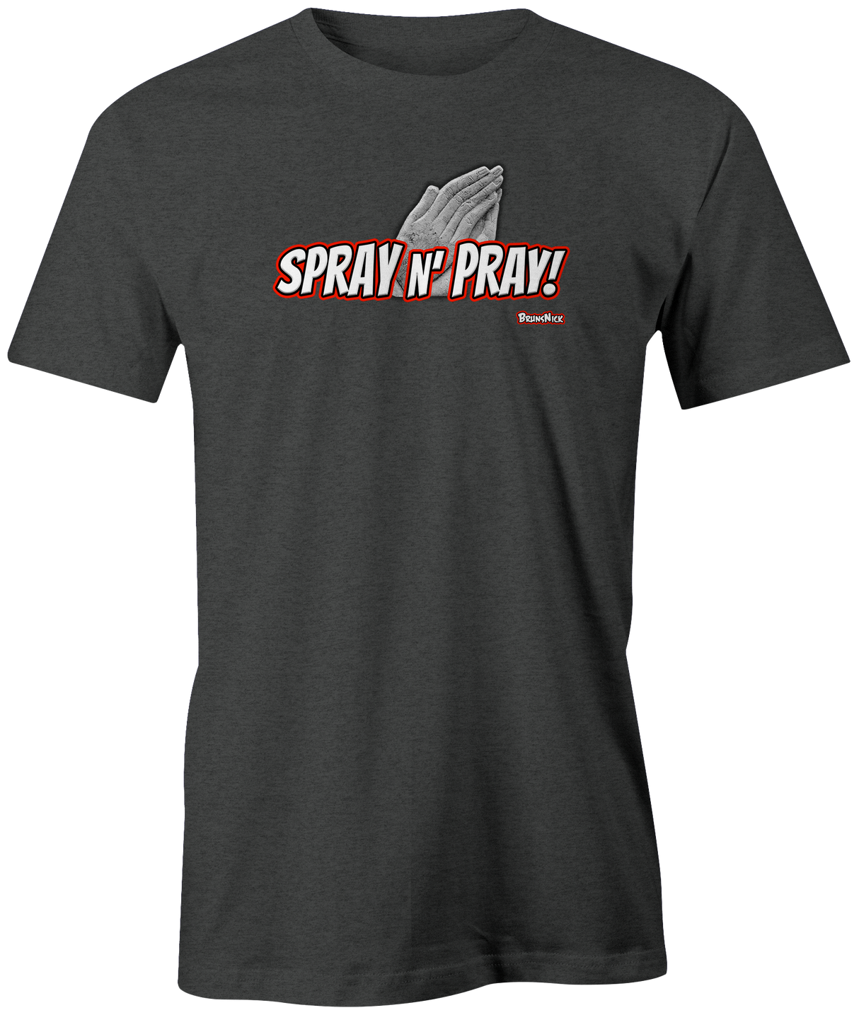 spray-n-pray brunsnick bowling youtube tshirt