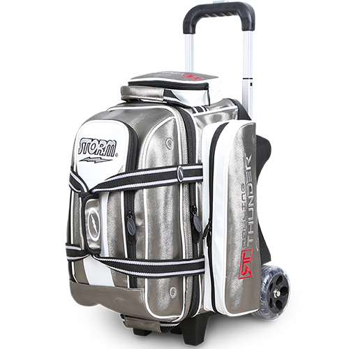 Storm Rolling Thunder 2 Ball Roller Signature Platinum Bowling Bag suitcase league tournament play sale discount coupon online pba tour