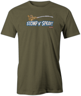 stomp-n-spray tshirt brunsnick youtube bowling tee shirt 