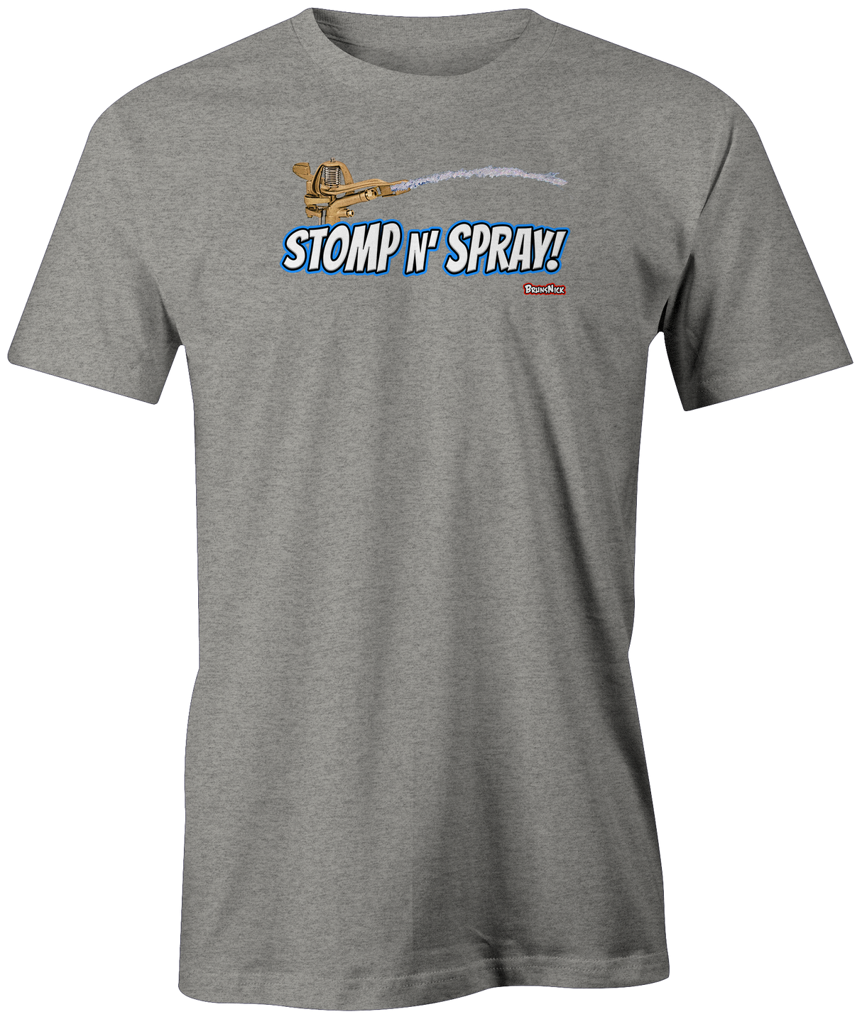 stomp-n-spray tshirt brunsnick youtube bowling tee shirt 