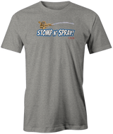 stomp-n-spray tshirt brunsnick youtube bowling tee shirt 