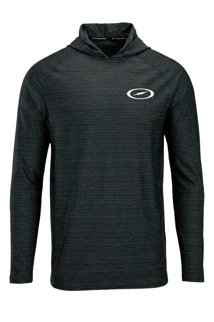 Storm Bolt White Striker Performance Hoodie