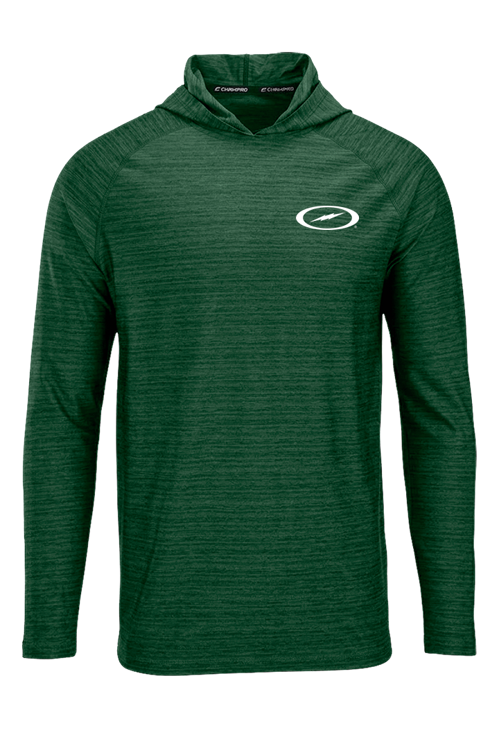Storm Bolt White Striker Performance Hoodie