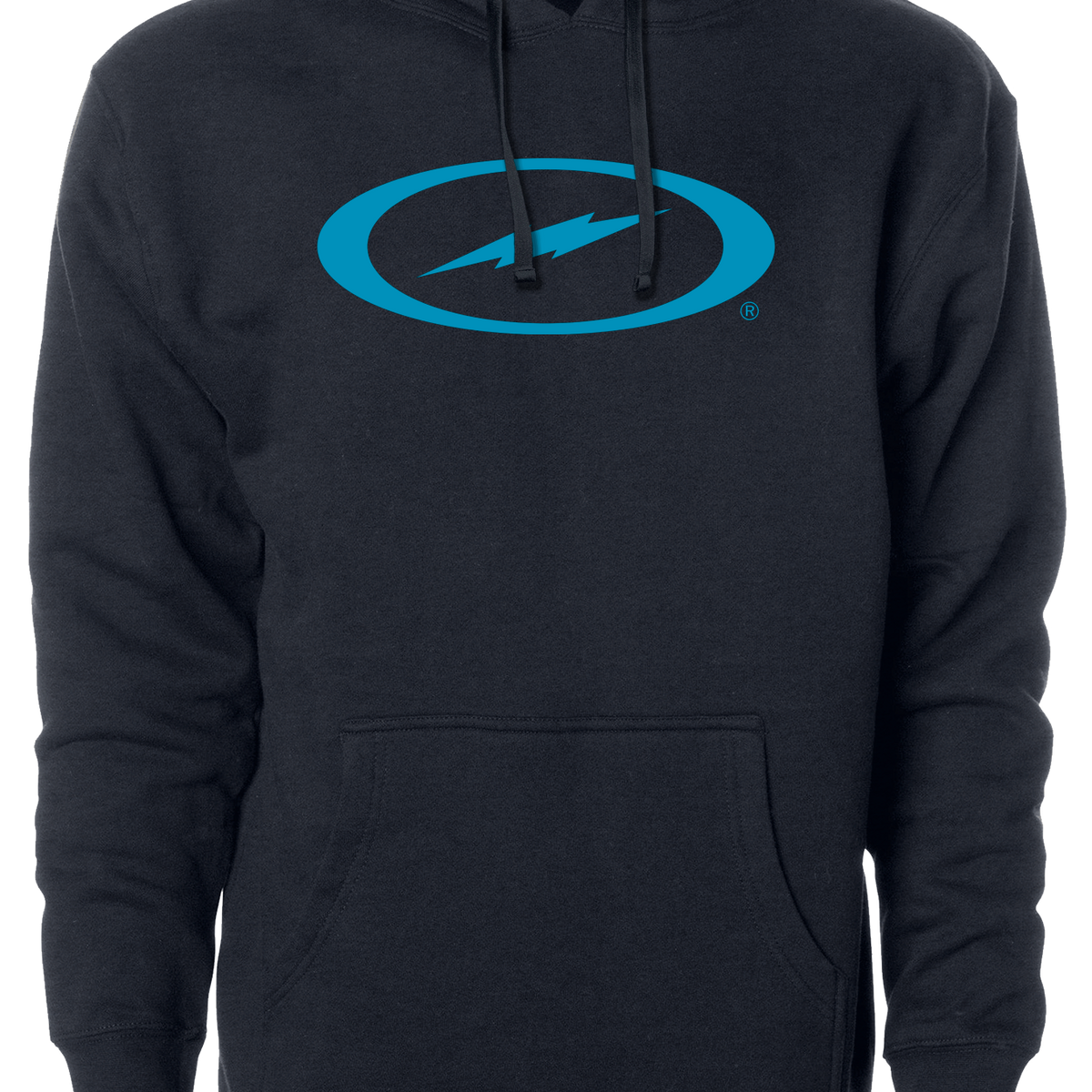 Storm Bowling Oval Bolt Logo Hoodie Electric Blue Inside Bowling