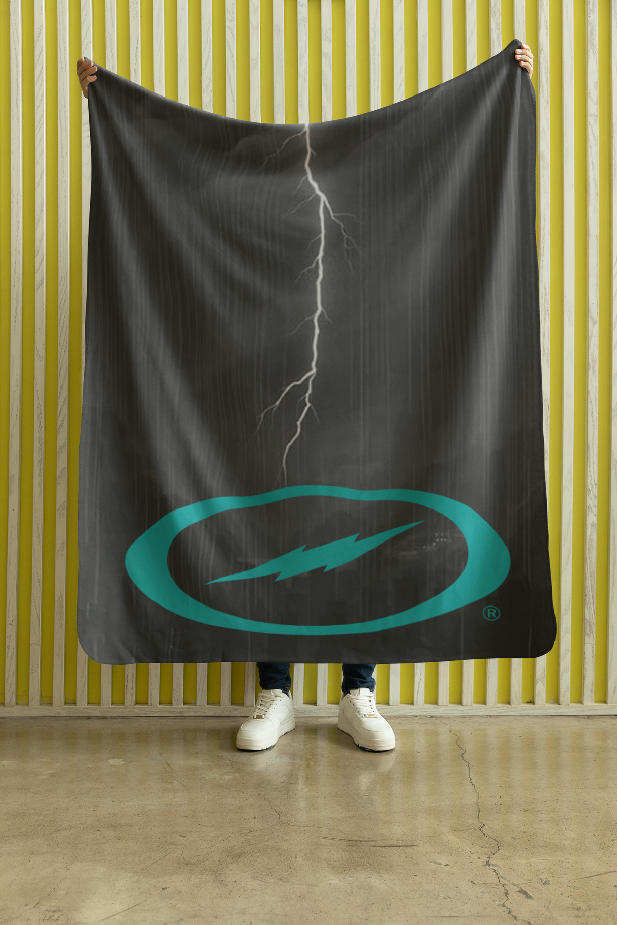 Storm Lightning Bolt 60" x 80" Plush Blanket