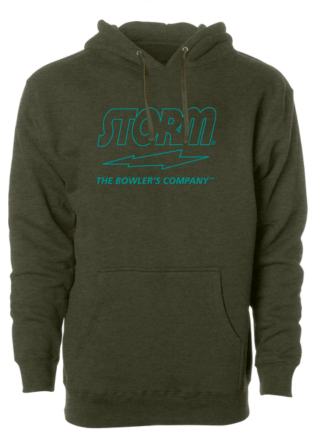 Storm "The Bowler's Company" Hoodie Teal Outline