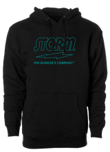 Storm "The Bowler's Company" Hoodie Teal Outline