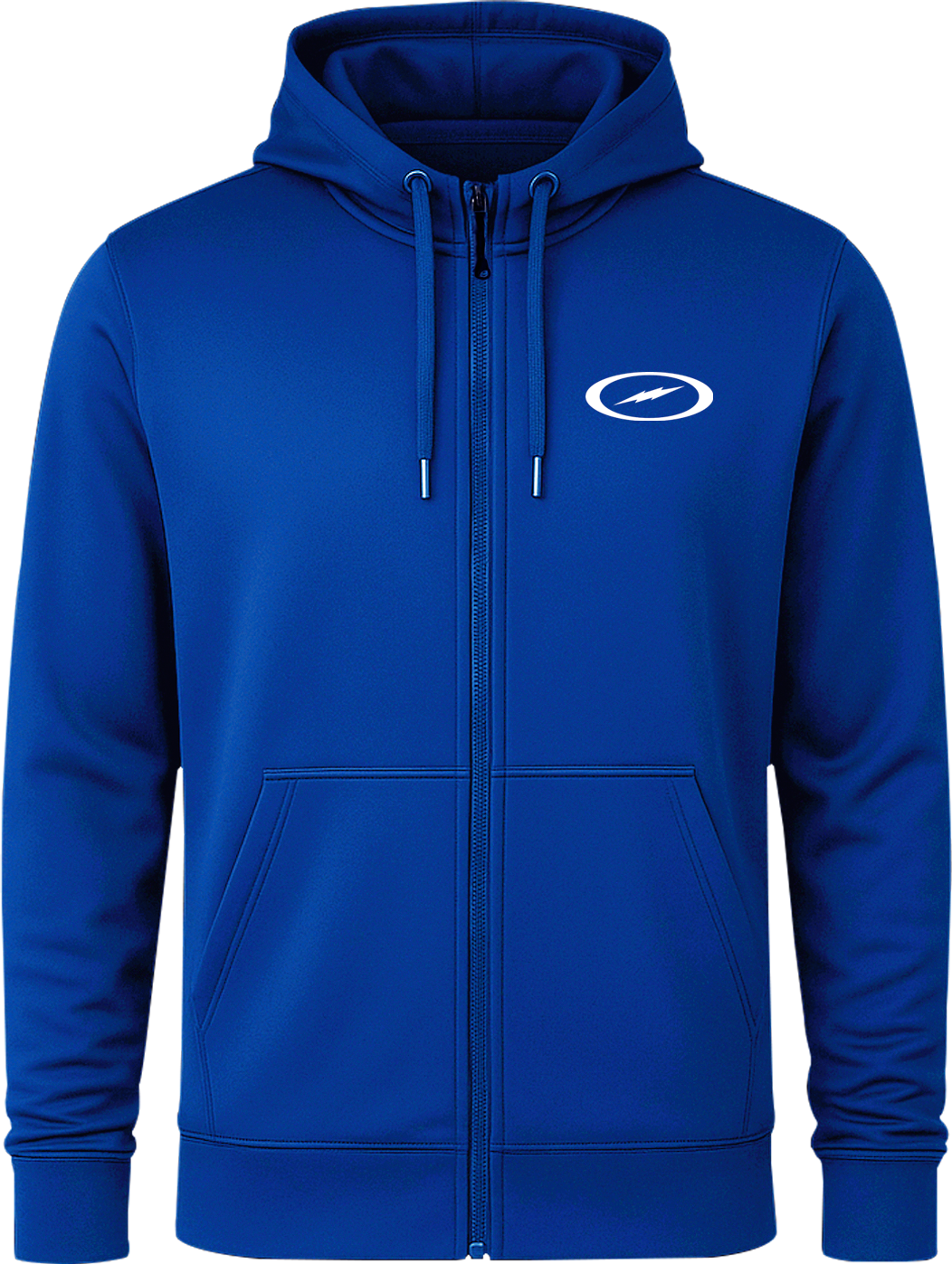 Storm Oval Bolt White Full Zip Hoodie