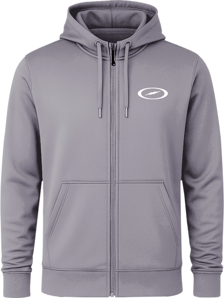 Storm Oval Bolt White Full Zip Hoodie