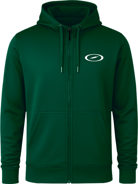 Storm Oval Bolt White Full Zip Hoodie
