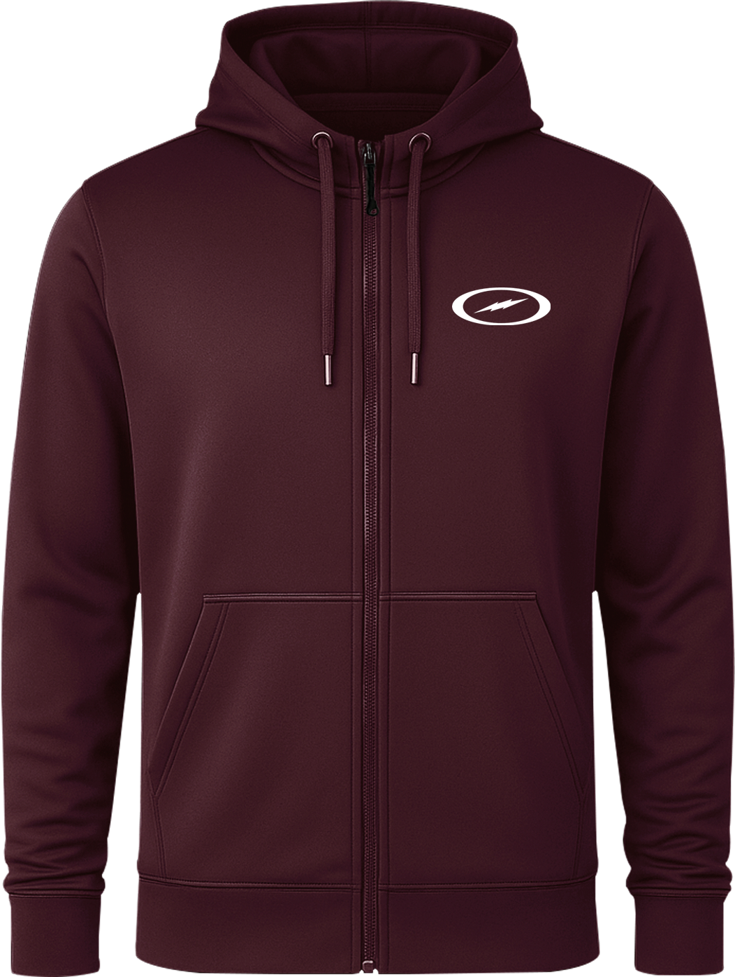 Storm Oval Bolt White Full Zip Hoodie