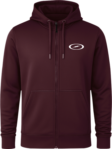 Storm Oval Bolt White Full Zip Hoodie