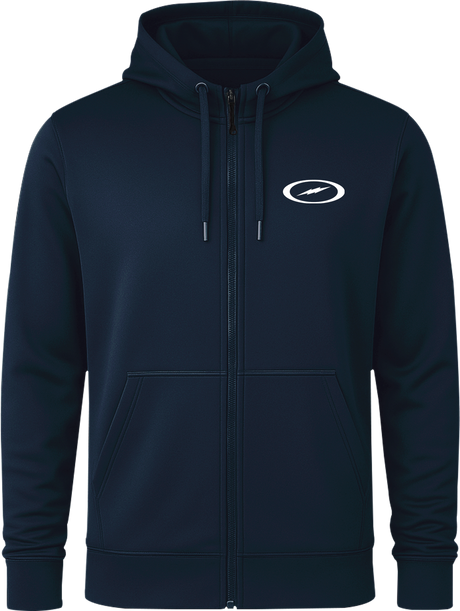 Storm Oval Bolt White Full Zip Hoodie