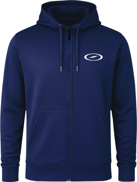 Storm Oval Bolt White Full Zip Hoodie