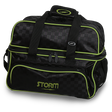 Storm 2 Ball Tote Deluxe Checkered Black/Lime Bowling Bag suitcase league tournament play sale discount coupon online pba tour