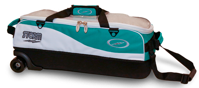 Storm 3 Ball Travel Tote Pro White/Teal Bowling Bag