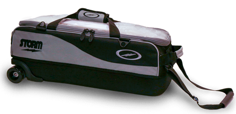 Storm 3 Ball Travel Tote Pro Grey/Black Bowling BagStorm 3 Ball Travel Tote Pro Grey/Black Bowling Bag