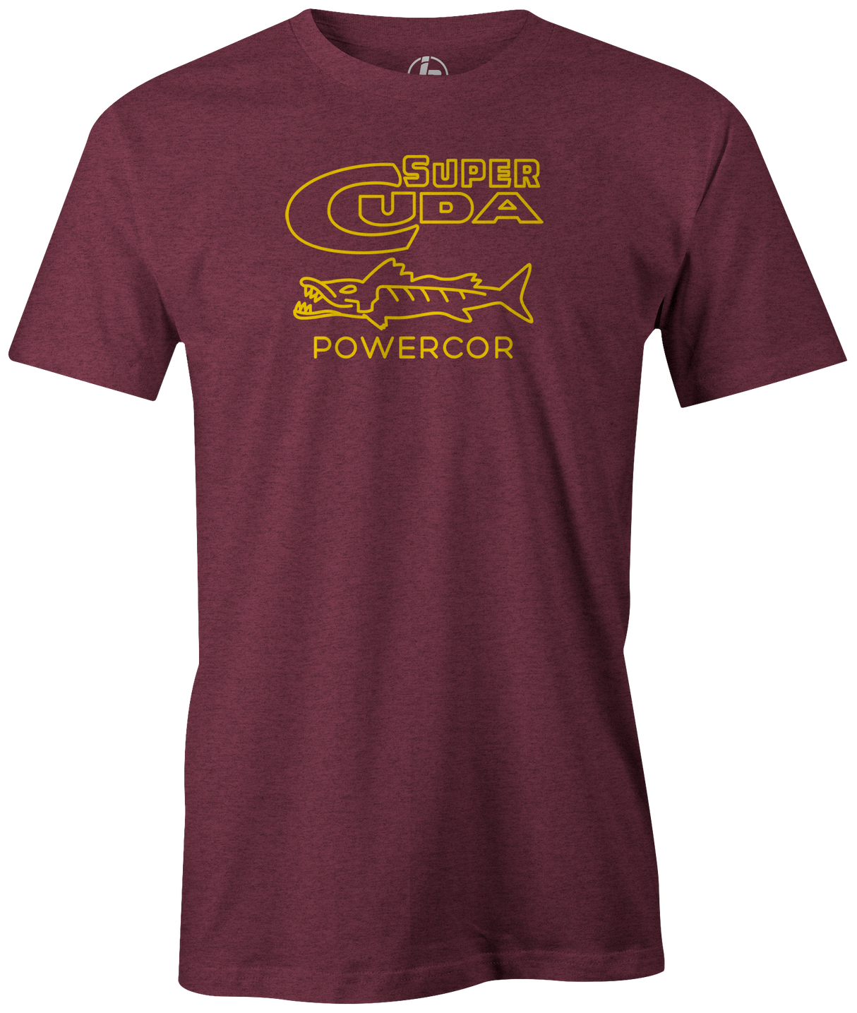 columbia-300-super-cuda-powercor bowling-ball-logo-tee-shirt-bowler-tshirt