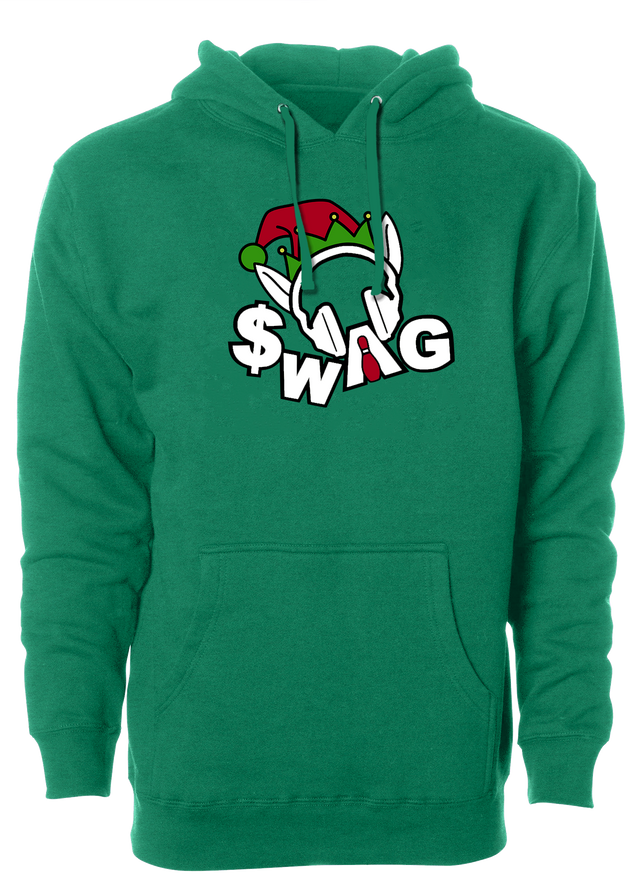 Tis' the season for Christmas bowling tee shirts. Show your Merriness on and off the lanes with the Swag bowling Holiday T-shirt!  ugly christmas hoodie t-shirt comes in red and black colors. Show your holiday spirit with this shirt that helps you hook the ball at your office party or night out with your friends!  Bowling gift holiday gift guide. Tee-shirt gift. Christmas Tree