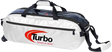 Turbo Pursuit Slim Triple Tote Bowling Bag White