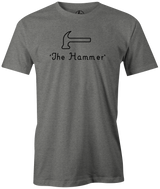 hammer-the-hammer bowling ball logo retro vintage bowl bowling shirt league tournament bowler shirt