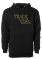 Keep warm in this stylish - Track Retro - design hooded sweatshirt. #TrackBowling #EvolutionaryRevolutionary 60/40 cotton/polyester blend material Standard Fit - Men's Sizing Jersey-lined hood Split-stitched double-needle sewing on all seams Twill neck tape 1x1 ribbing at cuffs & waistband Metal eyelets Front pouch pocket Midweight Hoodie/Hooded Sweatshirt