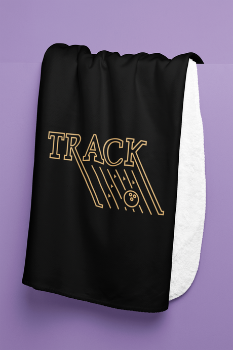 Track Retro Logo 60" x 80" Plush Blanket