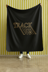 Track Retro Logo 60" x 80" Plush Blanket