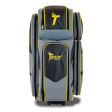 Track Select Triple Roller Grey/Yellow Bowling Bag suitcase league tournament play sale discount coupon online pba tour