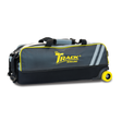 Track Select Triple Tote Grey/Yellow Bowling Bag suitcase league tournament play sale discount coupon online pba tour