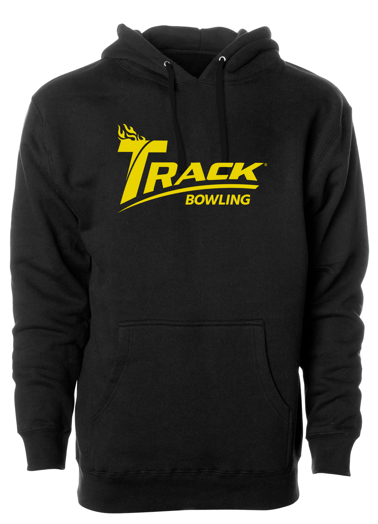 Keep warm in this stylish Track Classic design hooded sweatshirt. #TrackBowling #EvolutionaryRevolutionary 60/40 cotton/polyester blend material Standard Fit - Men's Sizing Jersey-lined hood Split-stitched double-needle sewing on all seams Twill neck tape 1x1 ribbing at cuffs & waistband Metal eyelets Front pouch pocket Midweight Hoodie/Hooded Sweatshirt