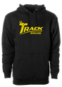 Keep warm in this stylish Track Classic design hooded sweatshirt. #TrackBowling #EvolutionaryRevolutionary 60/40 cotton/polyester blend material Standard Fit - Men's Sizing Jersey-lined hood Split-stitched double-needle sewing on all seams Twill neck tape 1x1 ribbing at cuffs & waistband Metal eyelets Front pouch pocket Midweight Hoodie/Hooded Sweatshirt