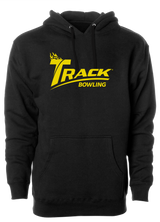 Keep warm in this stylish Track Classic design hooded sweatshirt. #TrackBowling #EvolutionaryRevolutionary 60/40 cotton/polyester blend material Standard Fit - Men's Sizing Jersey-lined hood Split-stitched double-needle sewing on all seams Twill neck tape 1x1 ribbing at cuffs & waistband Metal eyelets Front pouch pocket Midweight Hoodie/Hooded Sweatshirt