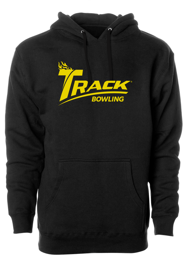 Keep warm in this stylish Track Classic design hooded sweatshirt. #TrackBowling #EvolutionaryRevolutionary 60/40 cotton/polyester blend material Standard Fit - Men's Sizing Jersey-lined hood Split-stitched double-needle sewing on all seams Twill neck tape 1x1 ribbing at cuffs & waistband Metal eyelets Front pouch pocket Midweight Hoodie/Hooded Sweatshirt