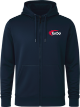 Turbo White Full Zip Hoodie