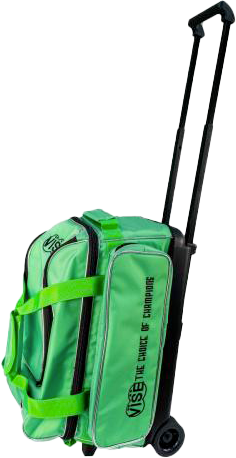 Vise 2 Ball Economy Roller Green bowling ball bag