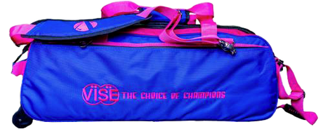 Vise 3 Ball Blue/Pink Triple Roller Clear Top