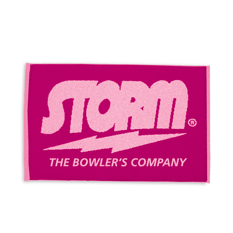 The pink woven towel is part of our Paint the Lanes Pink initiative. This means every time this item is purchased, Storm will donate a portion of the proceeds to help in the fight against breast cancer. Look for additional items containing the Storm Feminine logo throughout our Storm Shop.