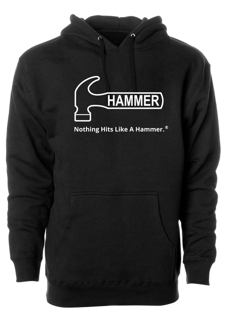 Hammer Bowling White Tagline Hoodie