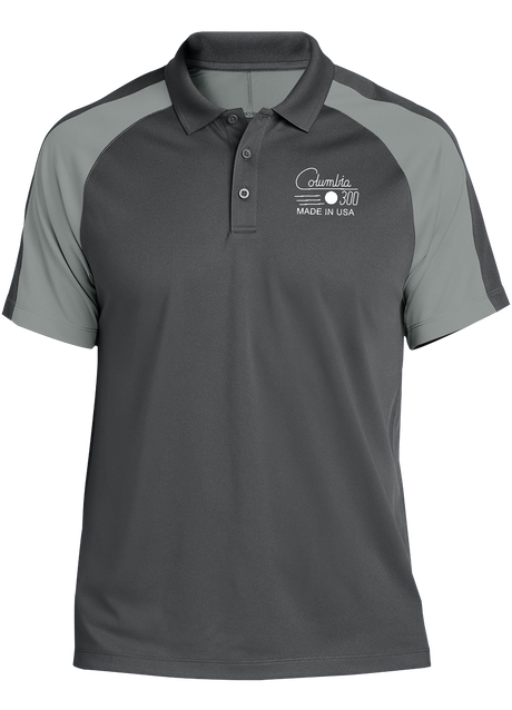 columbia-300-retro-white-tournament-polo-gray bowl bowling shirt league tournament bowler shirt