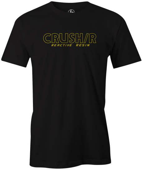 The perfect t-shirt for you if you loved the Crush/R Reactive Resin bowling ball! This is the perfect gift for any ebonite bowling fan or avid bowler! Tommy Jones, Tshirt, tee, tee-shirt, tee shirt, Pro shop. League bowling team shirt. PBA. PWBA. USBC. Tournament t-shirt. Men's. Bowling ball. 