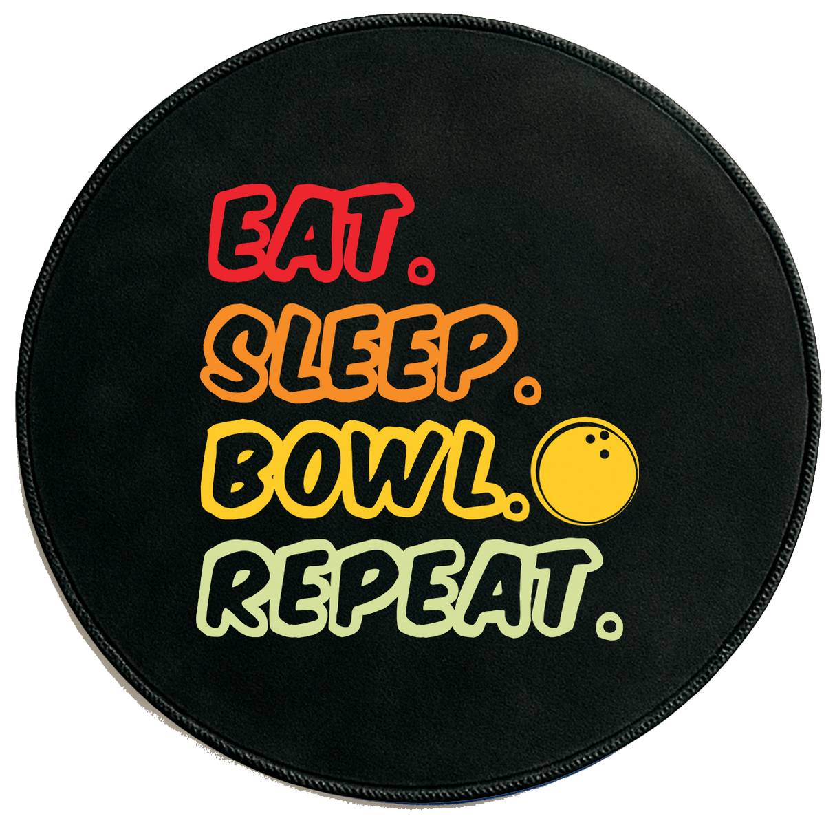 Eat, Sleep, Bowl, Repeat Premium Disk Shammy