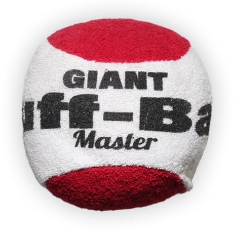 The Mighty Master Puff Ball has stood the test of time and is still hand-stitched today. Our Puff-Ball has a unique formula that keeps your hands dry allowing you to stay focused on your game. Color may vary.  Fun and functional Puff-Ball keeps hands dry and in control Provides a better grip for a more effective release Made of 100% woven terry velour to remove moisture quickly with no residue build-up