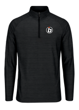 Inside Bowling White Striker Quarter Zip Pullover