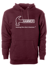 Hammer Bowling White Tagline Hoodie
